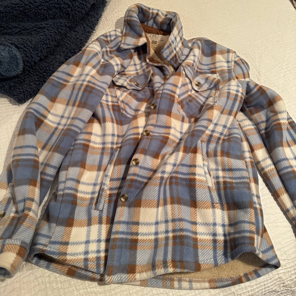 Sage Fleece-Lined Flannel Jacket